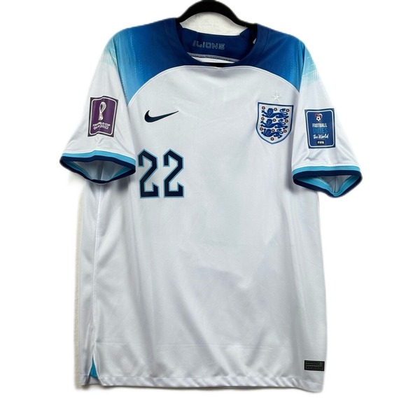 Nike England Soccer Jersey‎ Bellingham #22 World Cup XXL Dri-FIT  Blokecore - Picture 1 of 9